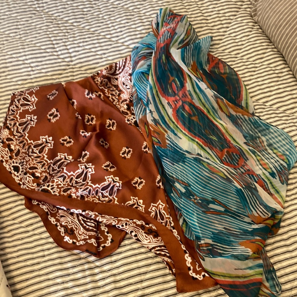 Bundle of 2-scarves Western style (Anthropologie/Nordstrom)